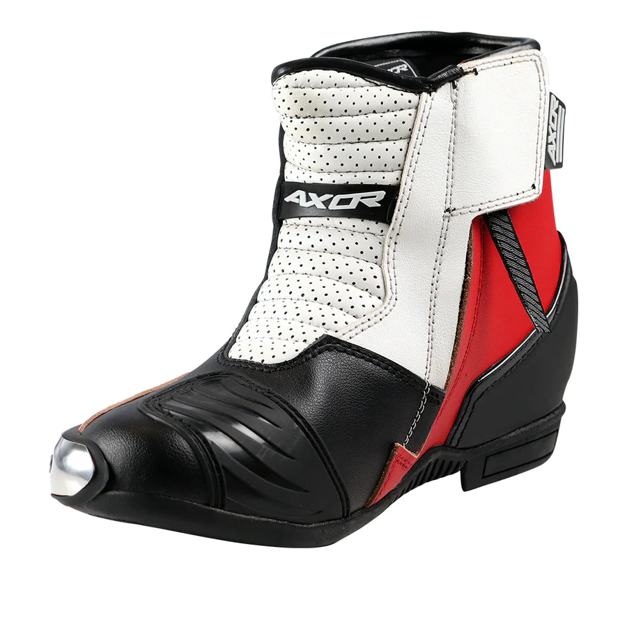 Axor Slicks Riding Boots Black Red