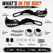Acerbis Handguards (White/Black)